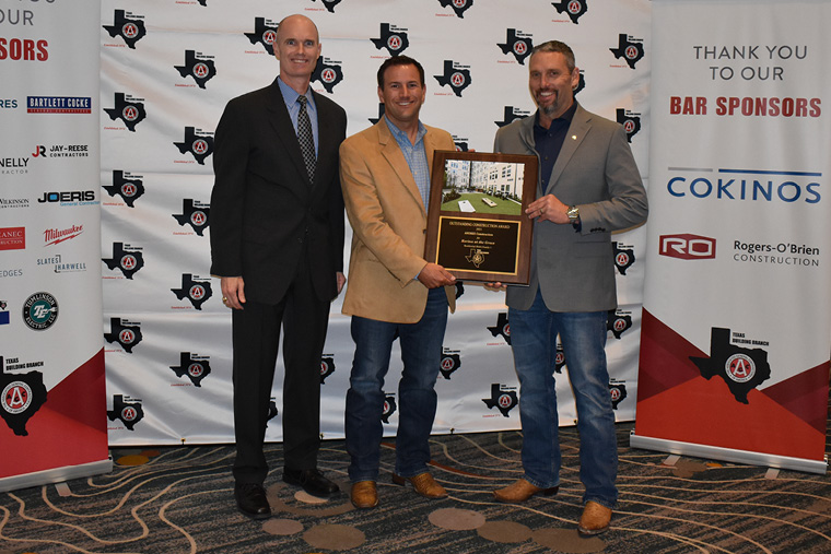 Construction industry award · sponsor backdrop