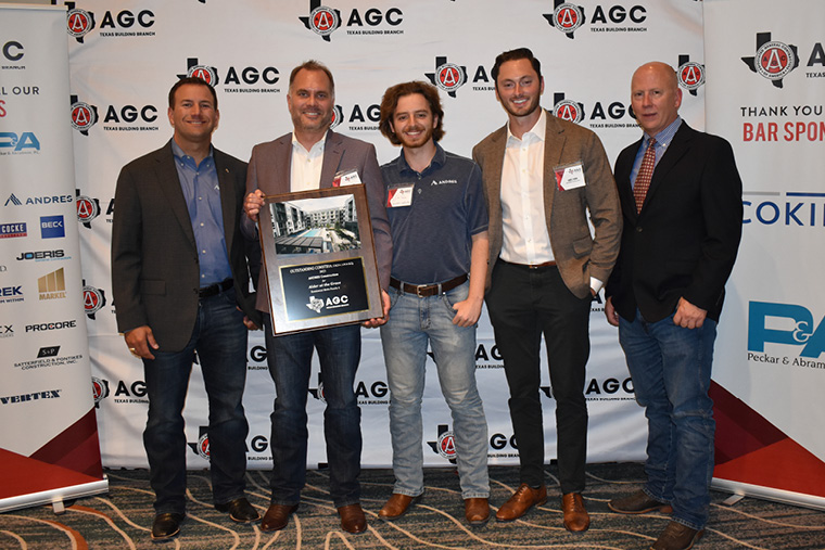 AGC stage · framed award certificate