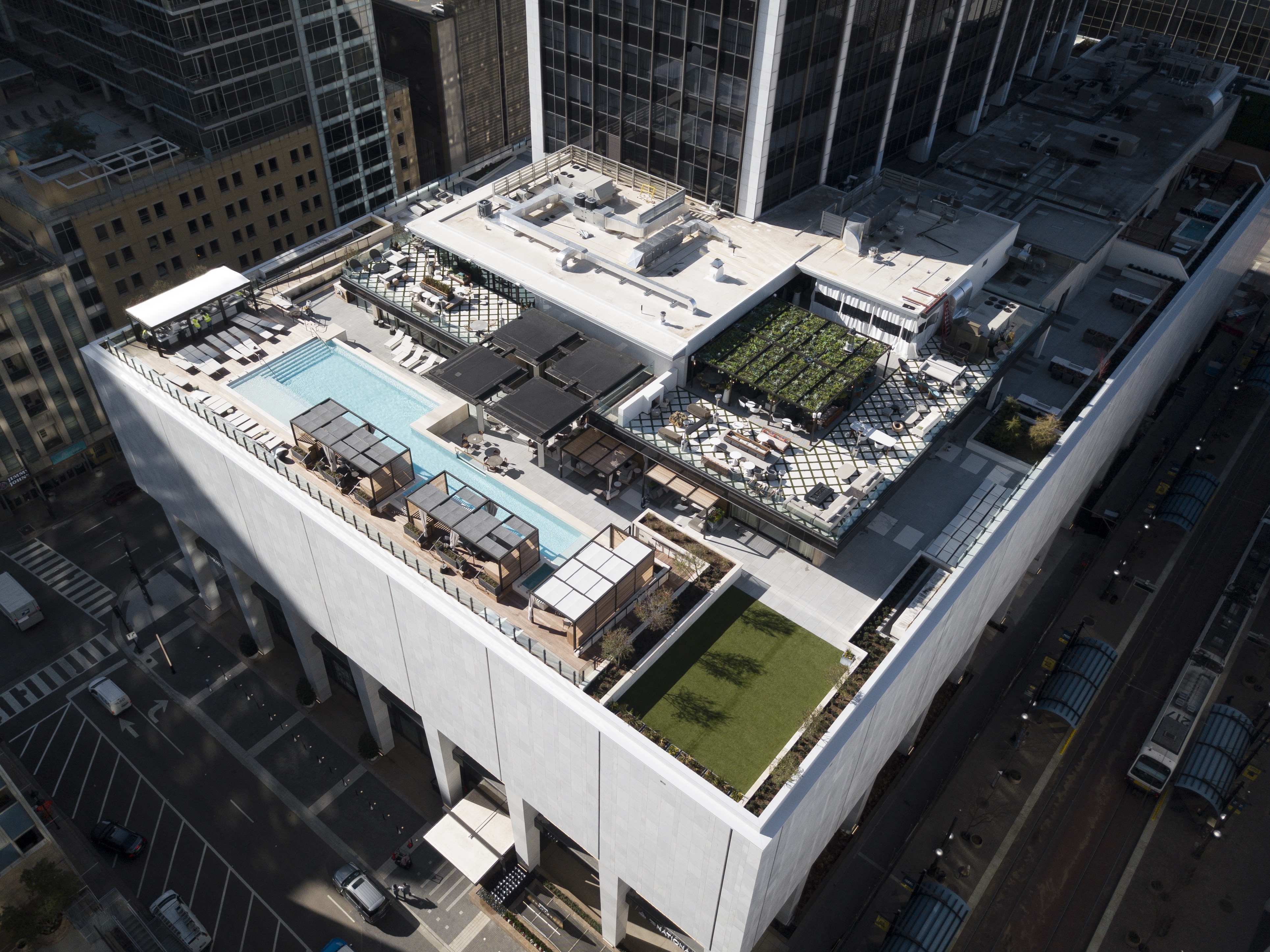 Amenity Deck — Level 8 — The National, Dallas adaptive reuse